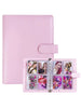 1Set Loose-Leaf Binder Card Collection Book Photo Album Notebook,A5 PU Cover+25 Pcs 4-Grids Inner Pages Photo Card Seelves,Wedding Anniversary Family Album,Stationery Book Photocards Storage Album For Trading Card Organization & Collection